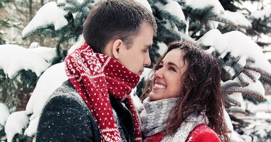 Couple in the snow